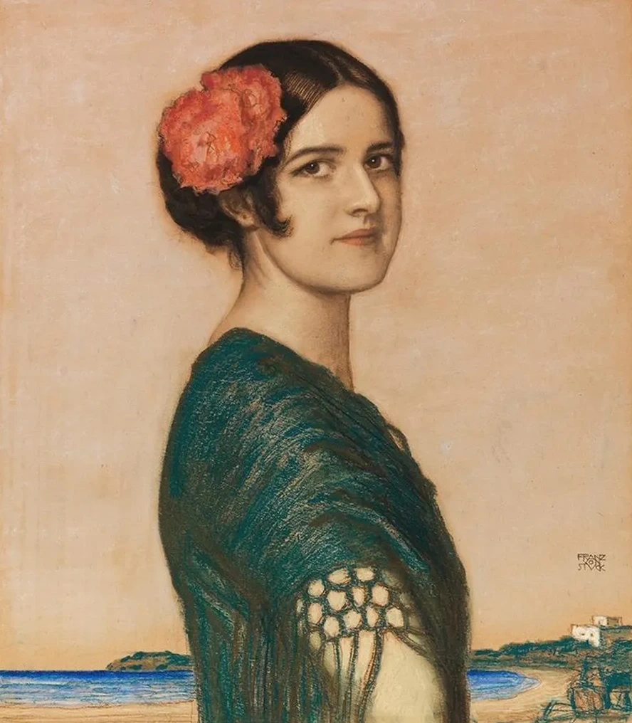 Tochter Mary als Spanierin