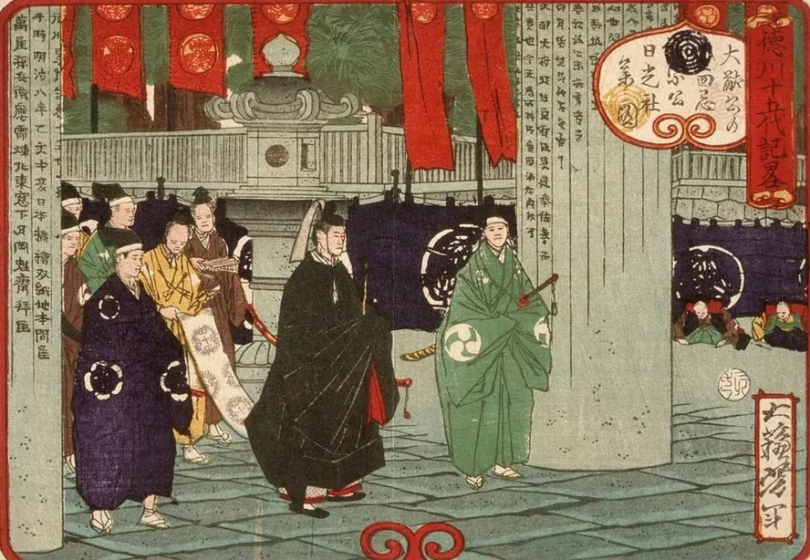 Tokugawa Tsunayoshi Visiting Nikk Shrine on the Thirtieth Anniversary of Iemitsu's Death