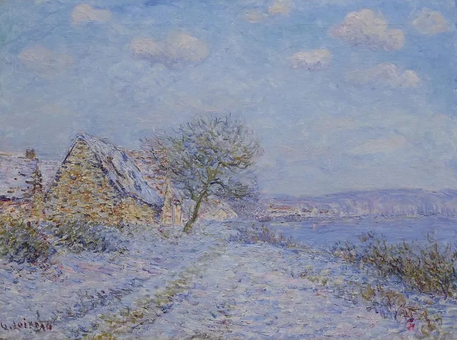 Tournedos - Sur - Seine, Neige, Givre, Soleil