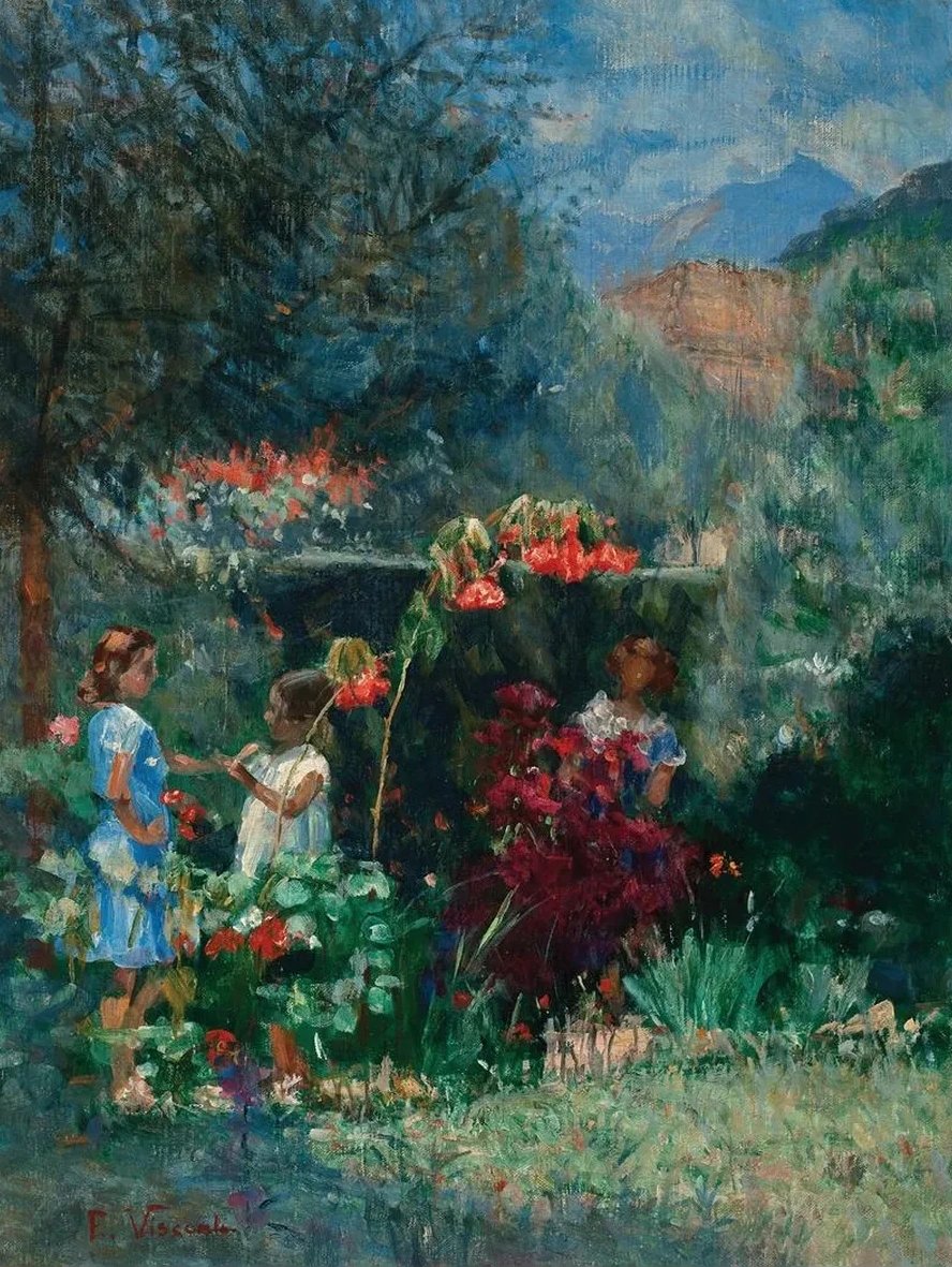 Tr's Meninas No Jardim
