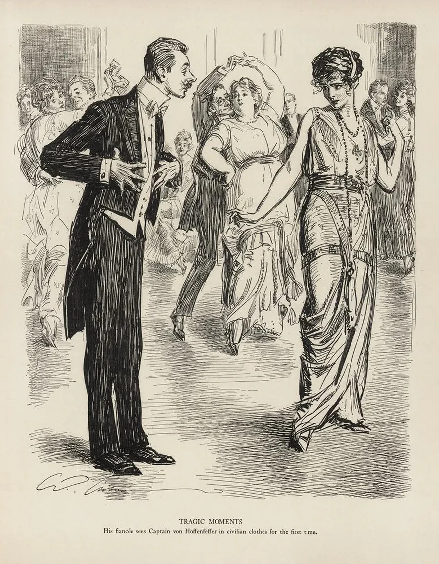 Tragic Moments His Fiance Sees Captain von Hoffenfeffer in Civillian Clothes for the First Time