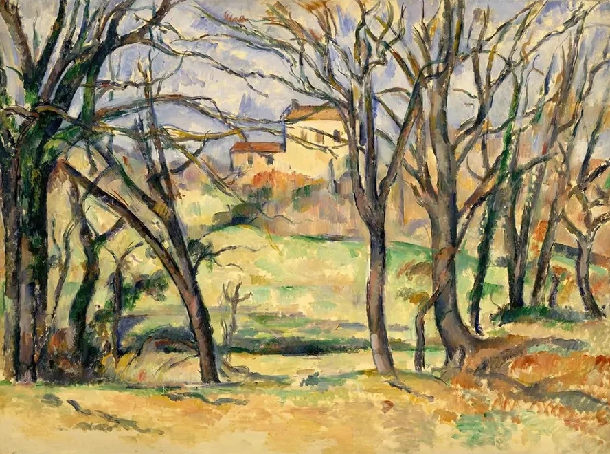 Trees and Houses Near the Jas de Bouffan