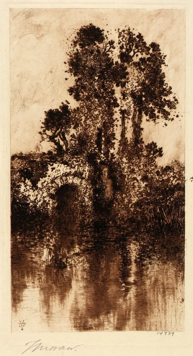 Trees and Old Bridge