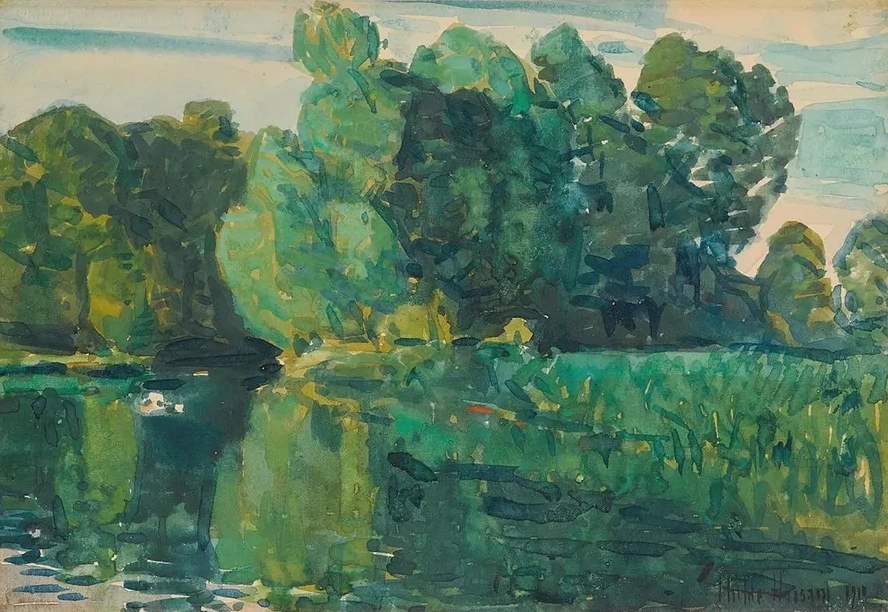 Trees by a Lake
