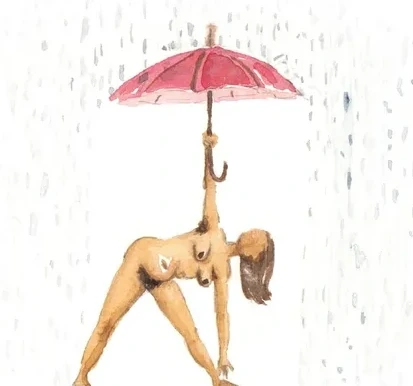 Trikonasana Rainy
