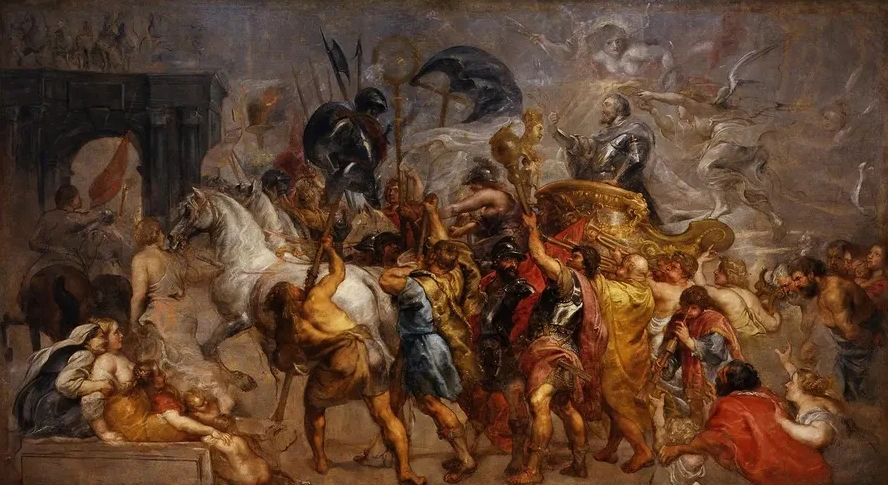 Triumphal entry of Henri IV in Paris (march 22, 1594)
