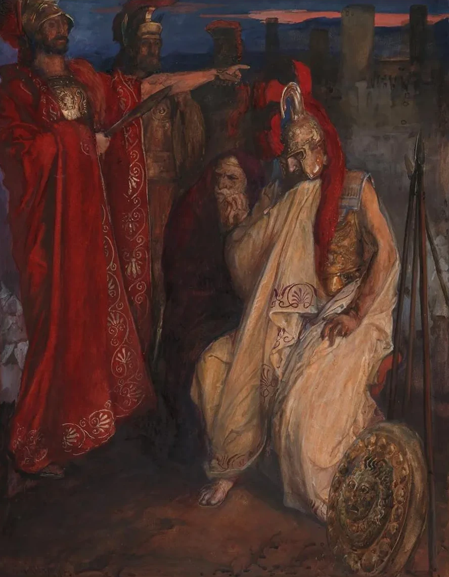 Troilus and Cressida Before Agamemnon's Tent (cressida and Her Uncle)