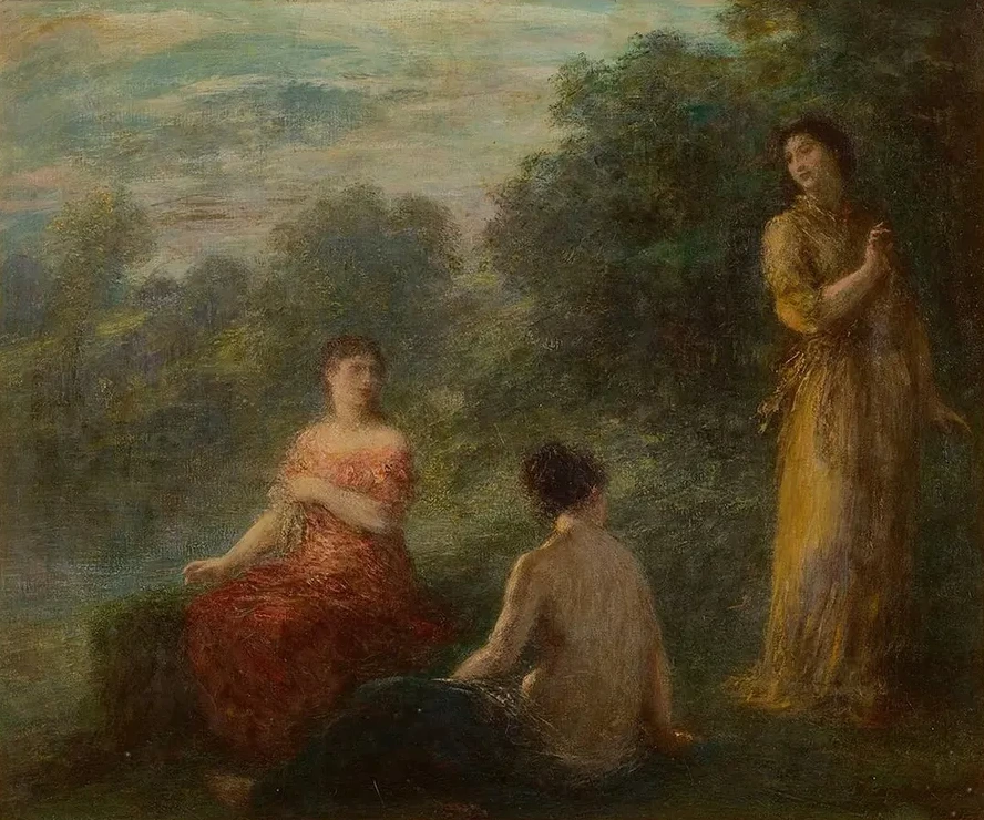 Trois Nymphes Pr's D une Source