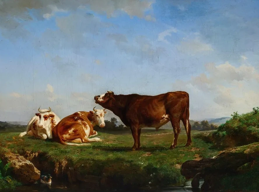 Trois Vaches Au P Turage