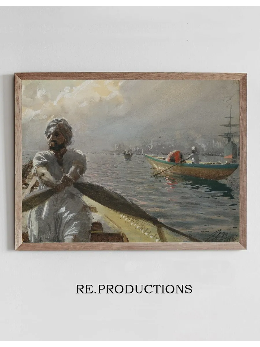 Turkish Boatman in the Constantinople Harbour