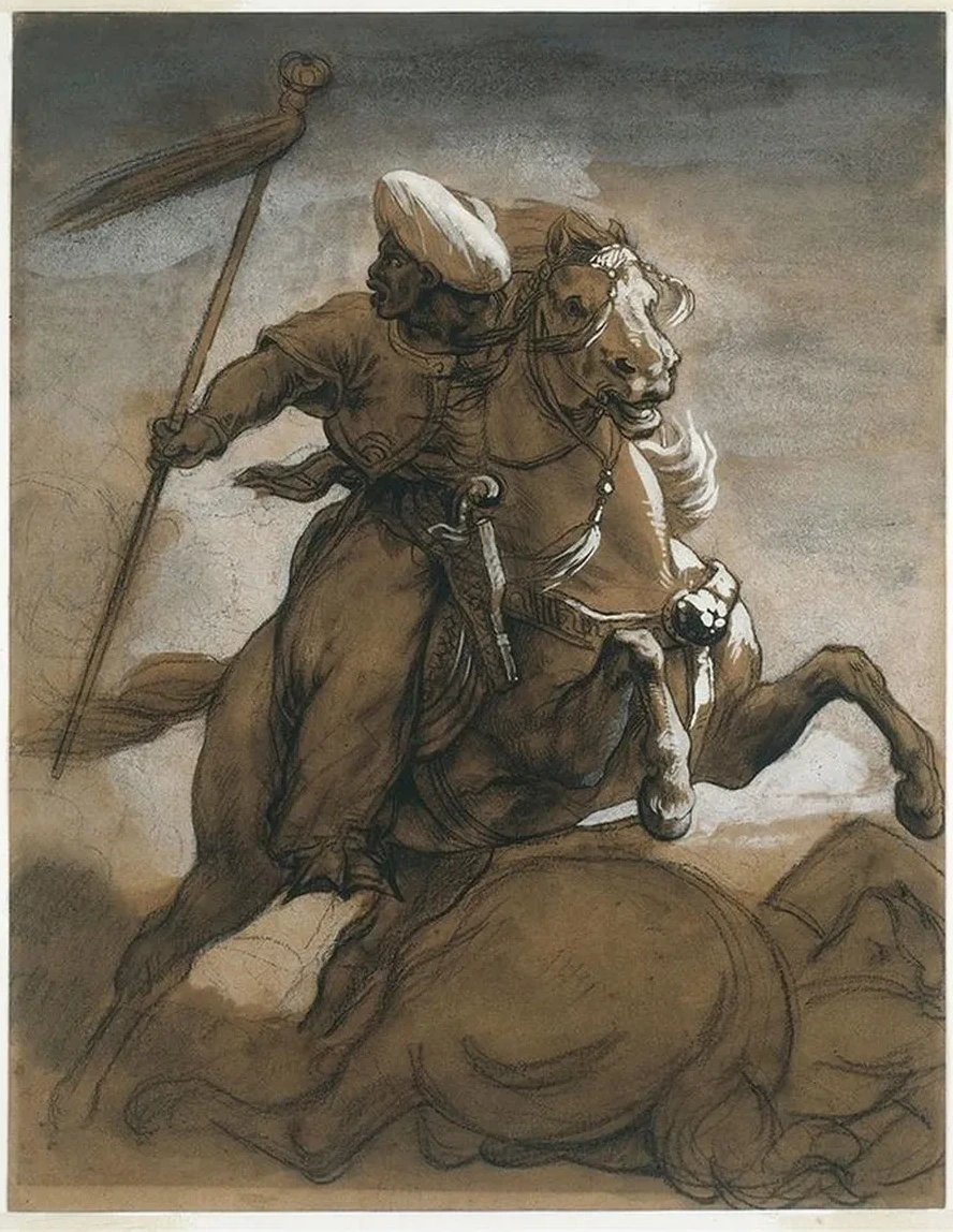 Turkish Cavalier in Combat