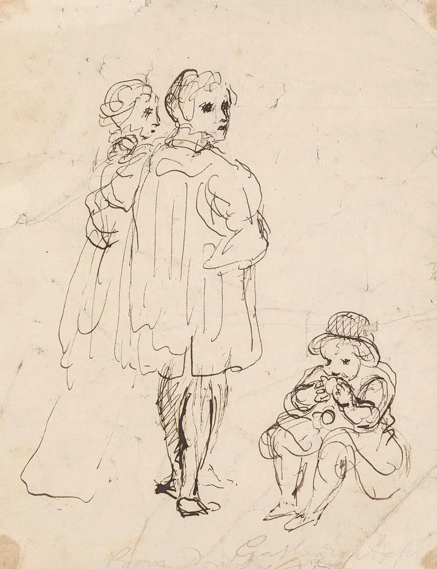 Two Adults and Child