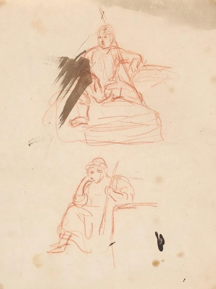 Two Figures Seated