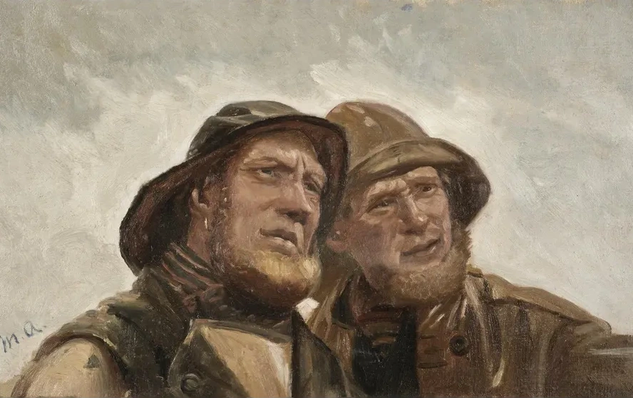 Two Fishermen. Study