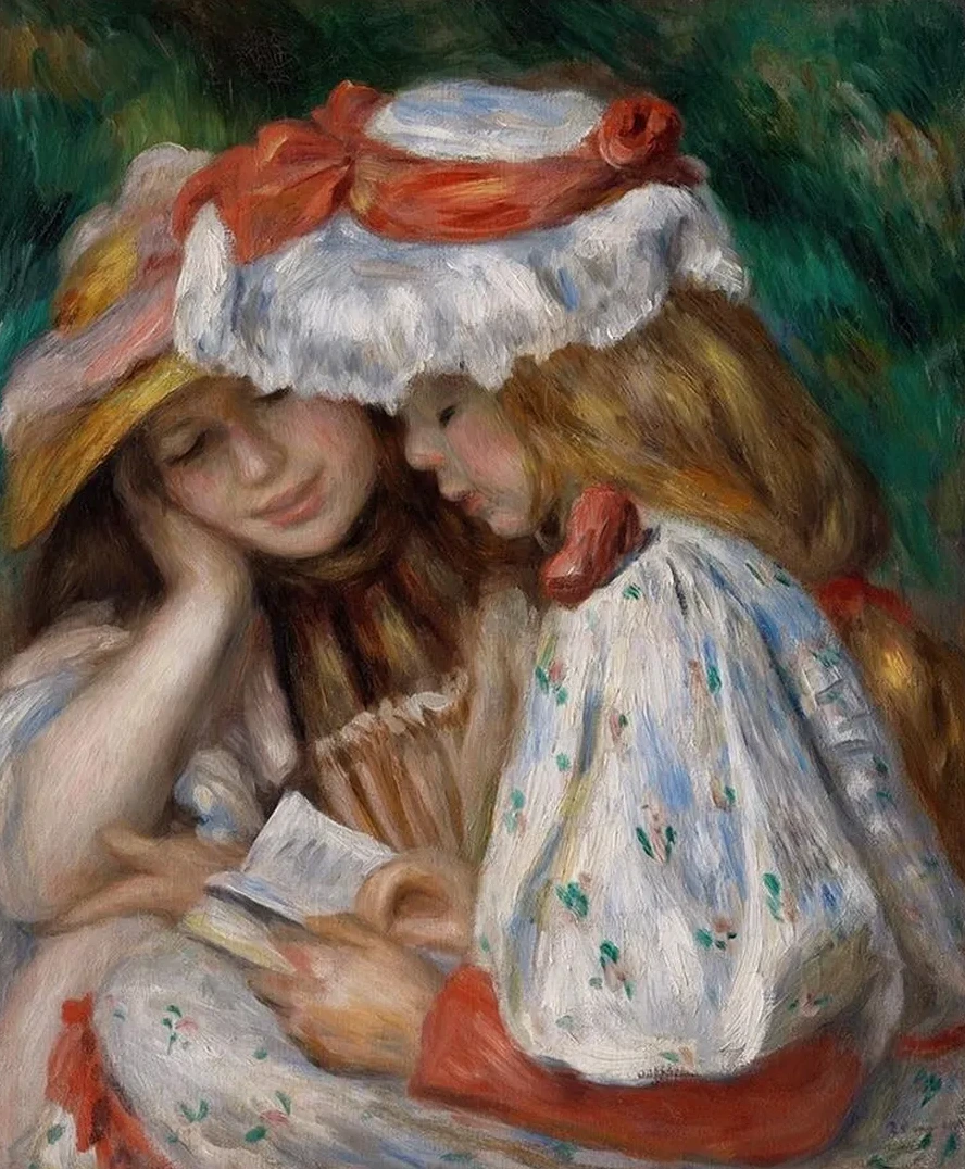 Two Girls Reading