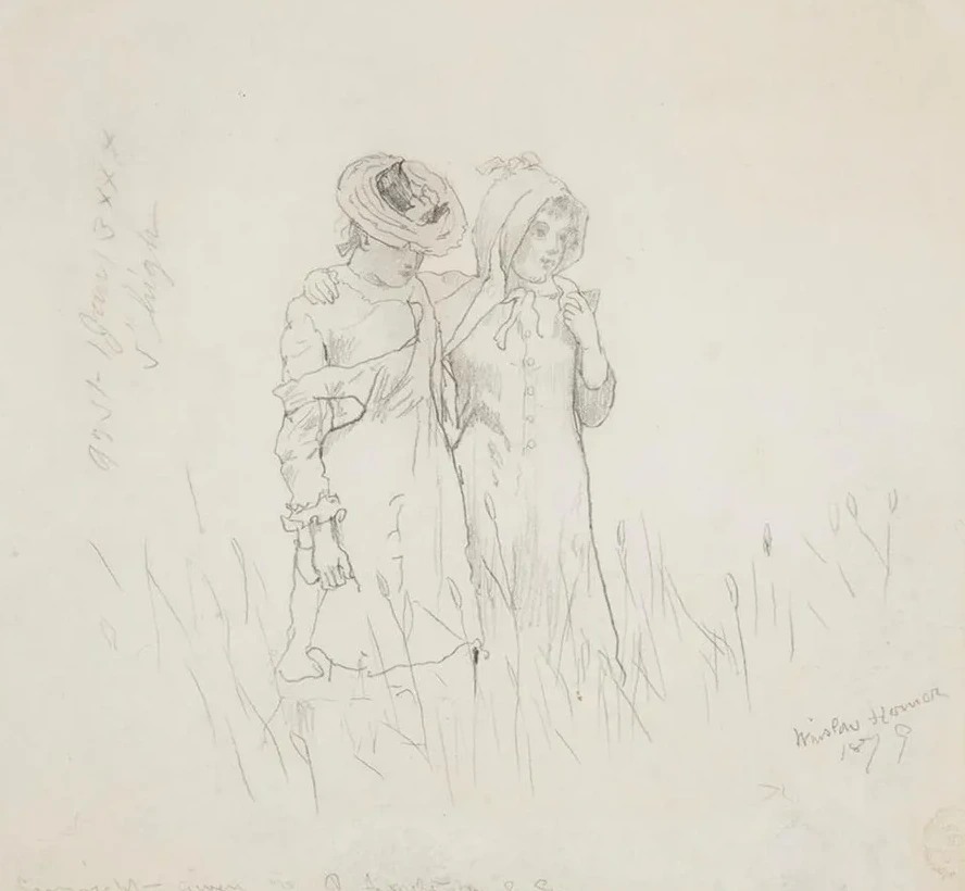 Two Girls in a Field