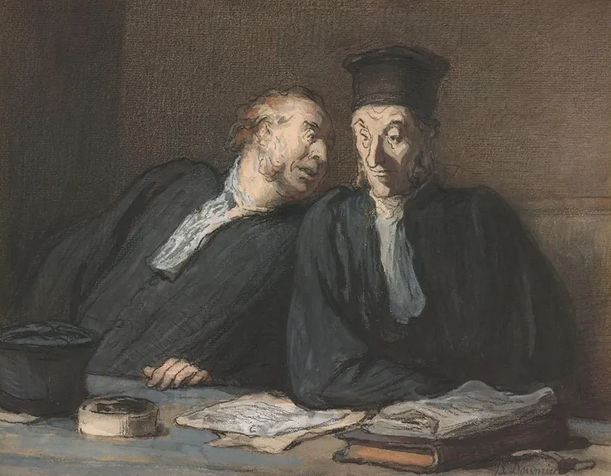 Two Lawyers Conversing