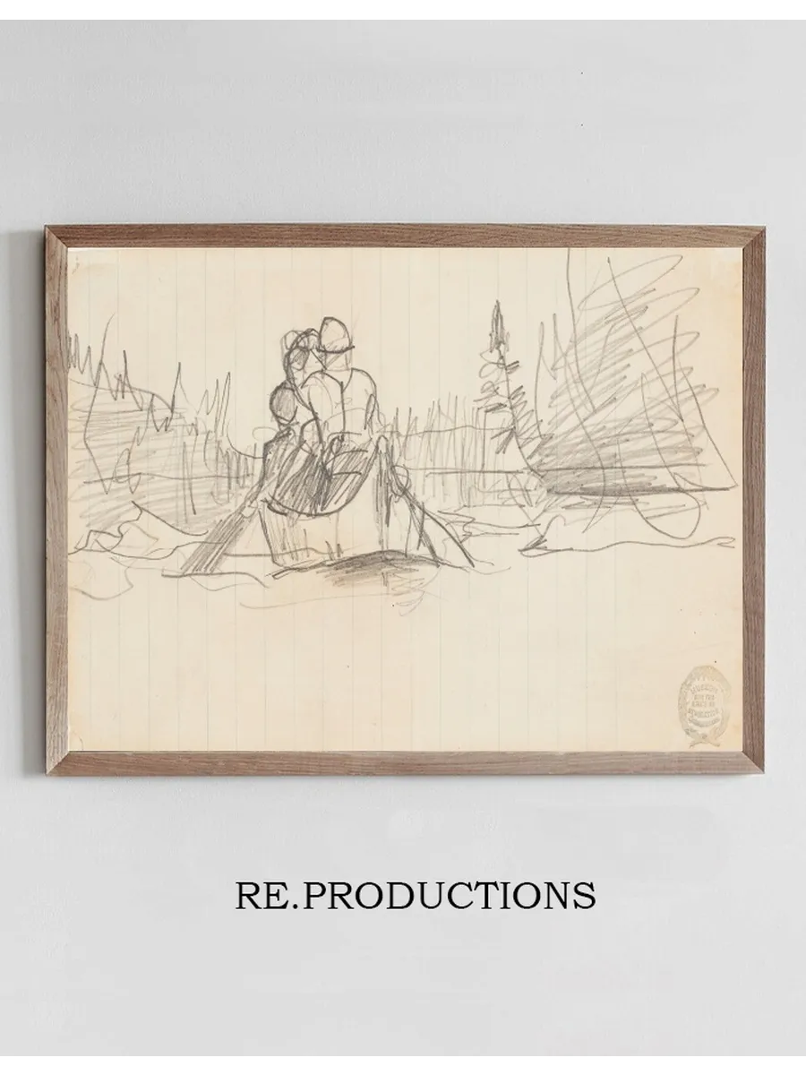 Two Men in a Canoe