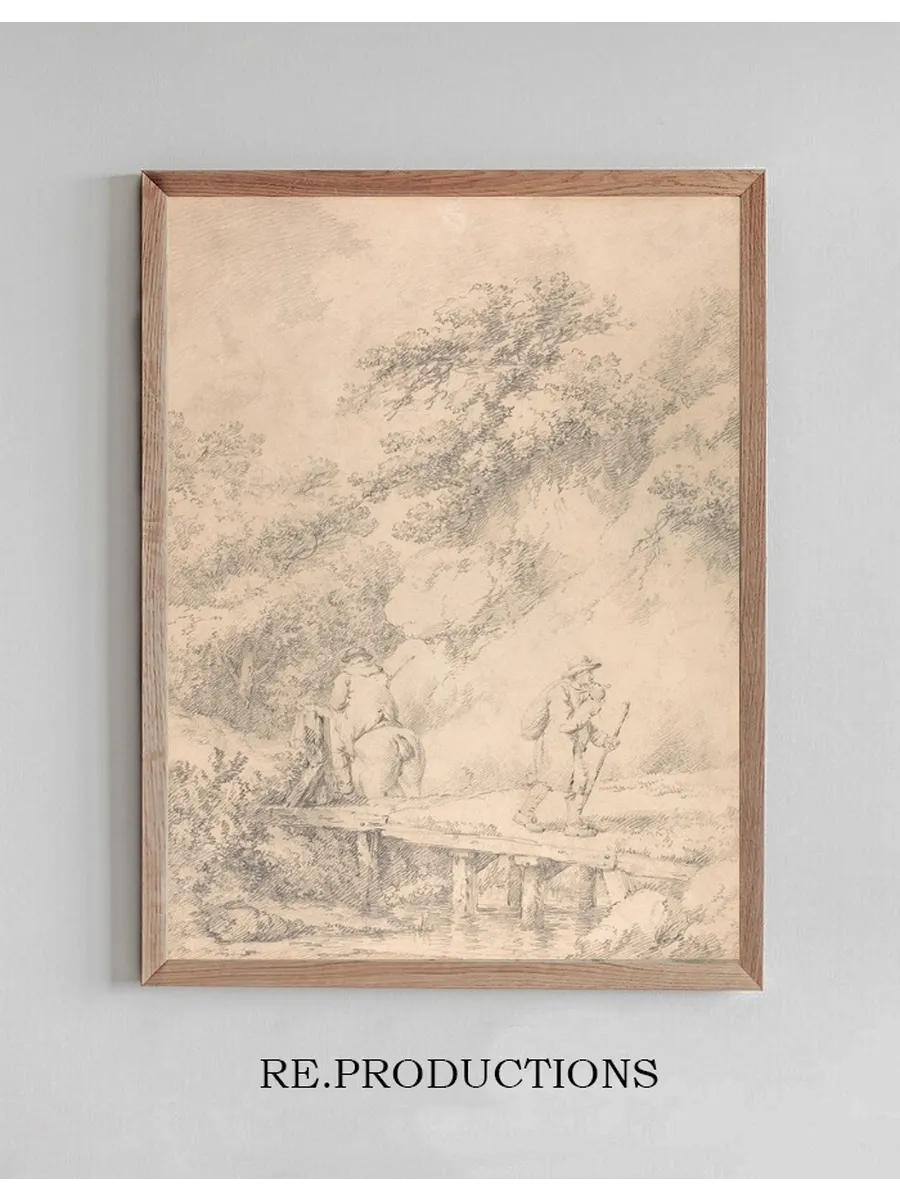 Two Men on a Country Road