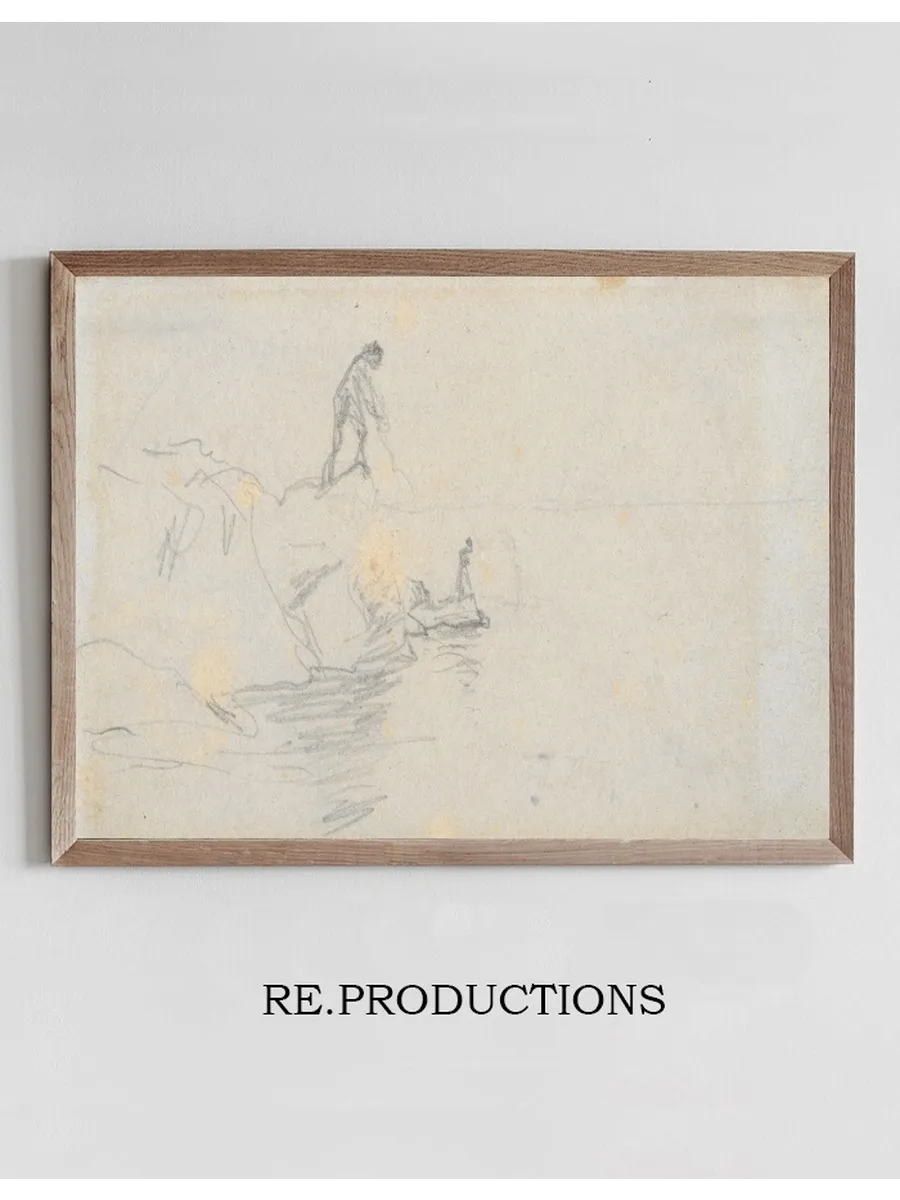 Two Men on a RockyShore