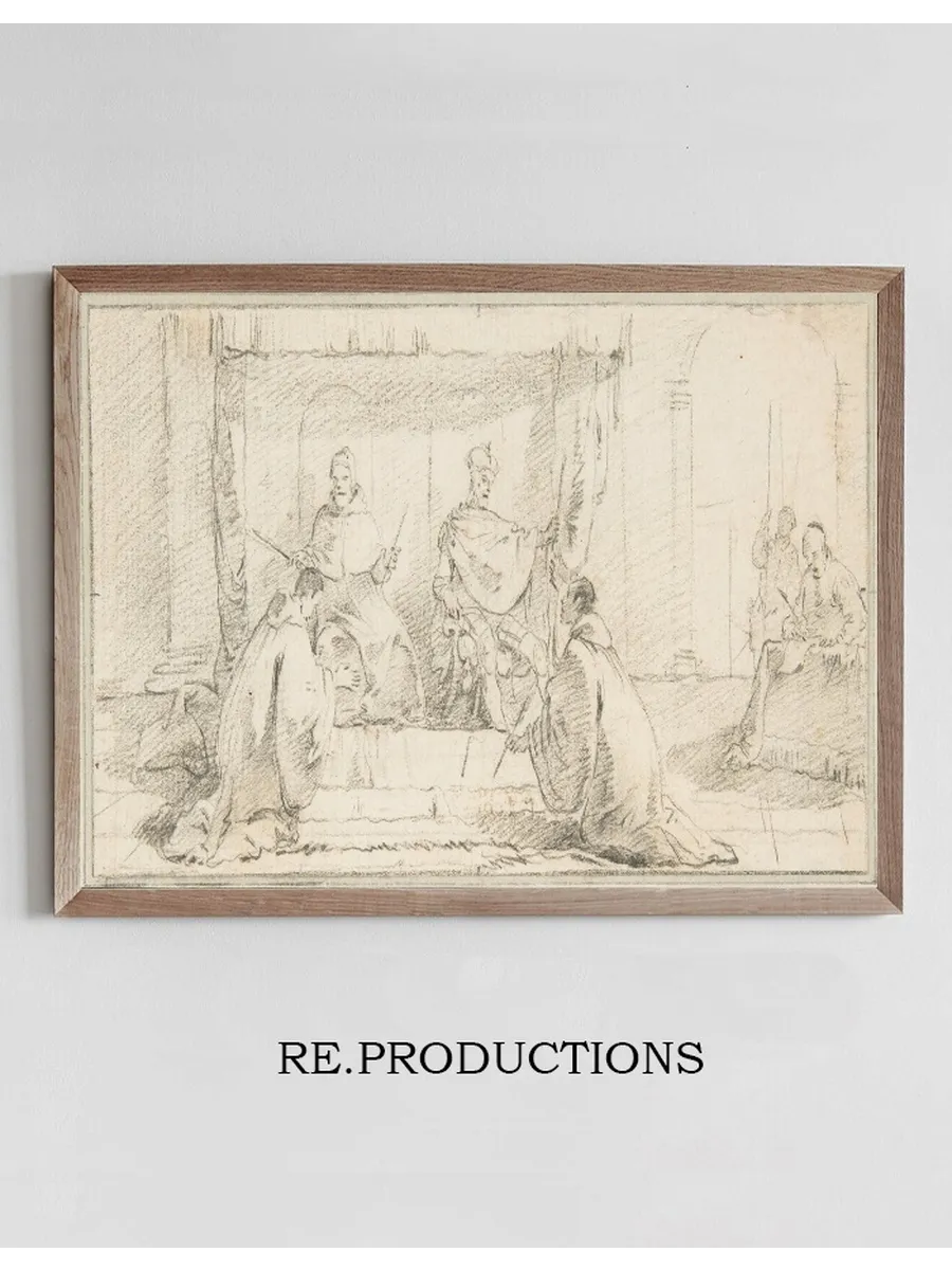Two Monks Kneeling before a Doge and an Emperor (Doge Ziani and Emperor Barbarossa)