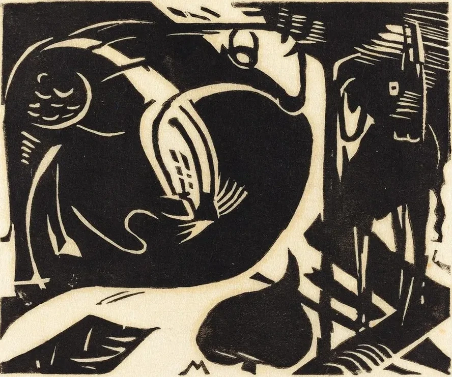 Two Mythical Animals (Zwei Fabeltiere)