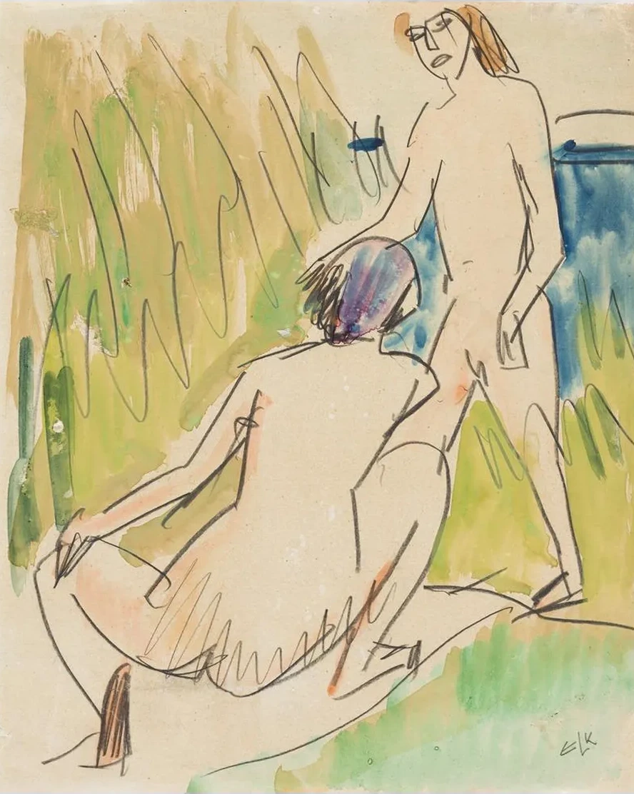 Two Nudes at the Sea Fehmarn