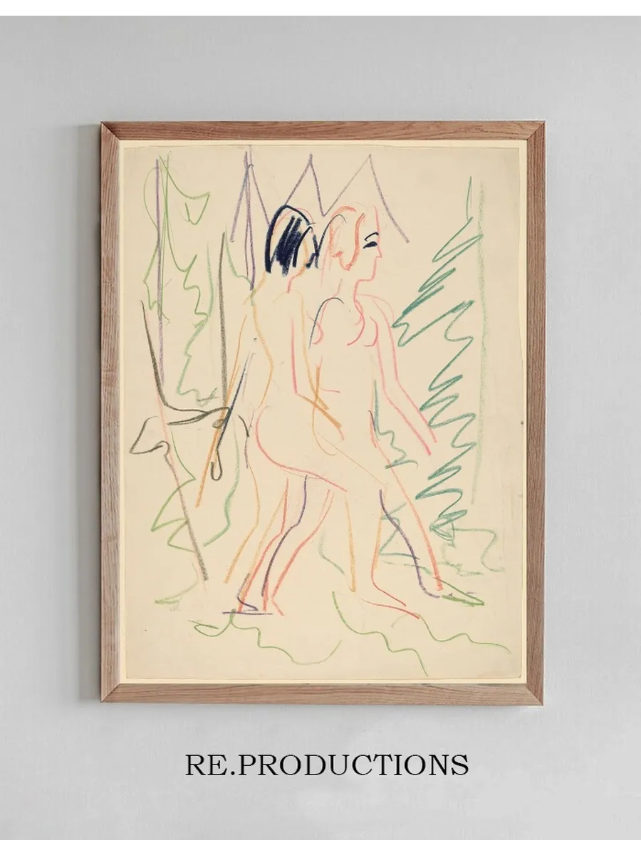Two Nudes in a Forest