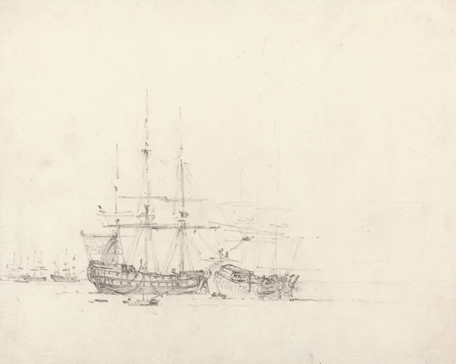 Two Ships at Anchor