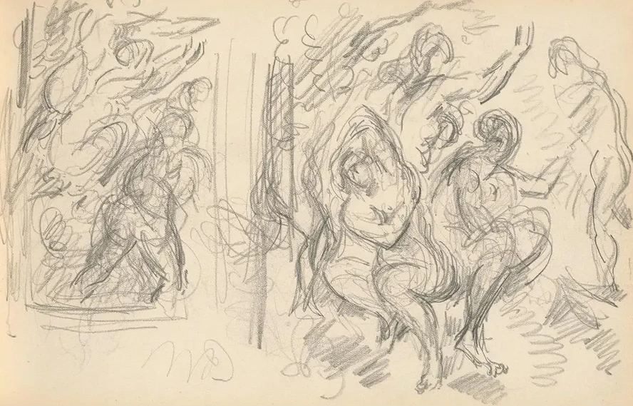 Two Studies for The Judgement of Paris or The Amorous Shepherd