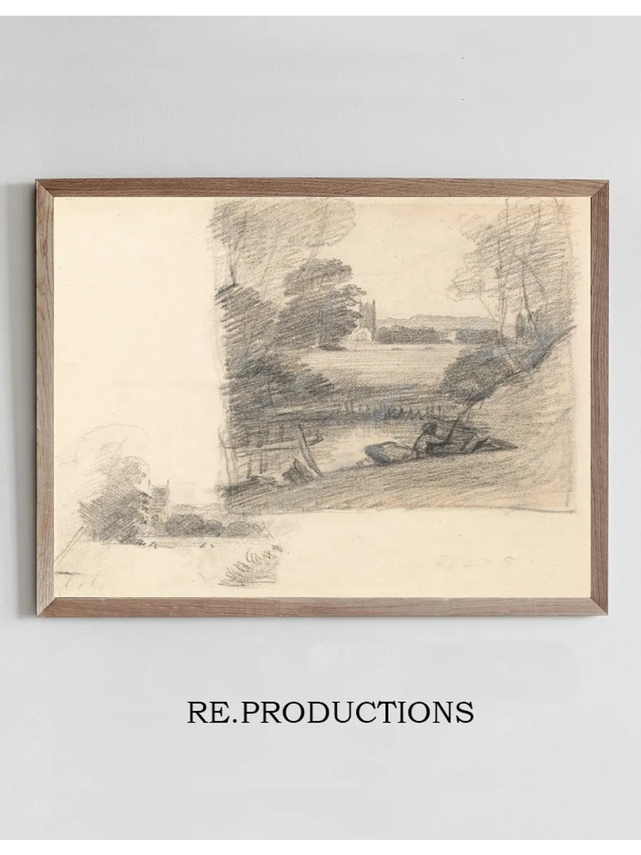 Two Studies of Dedham Church from the East