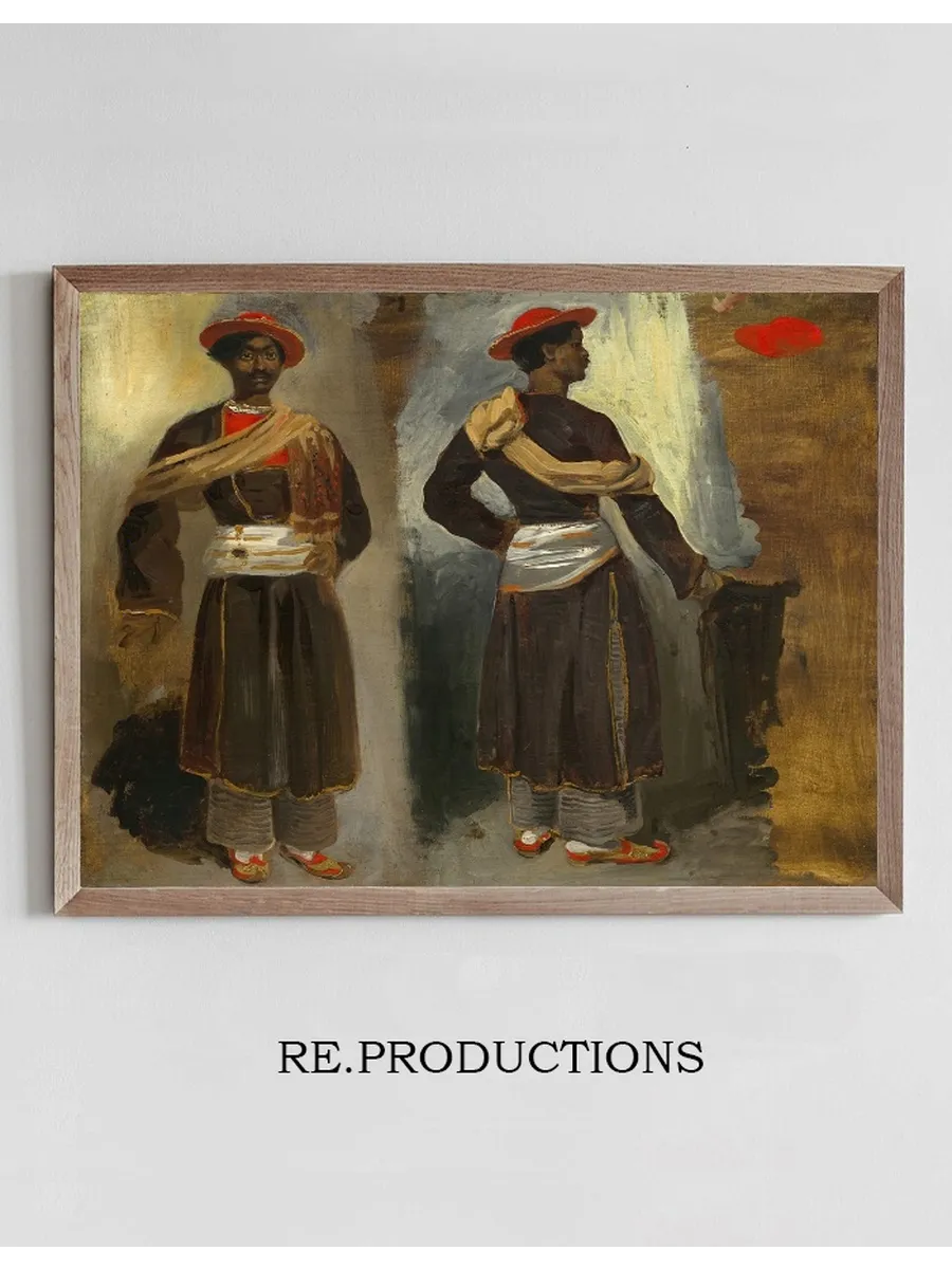Two Studies of a Standing Indian from Calcutta