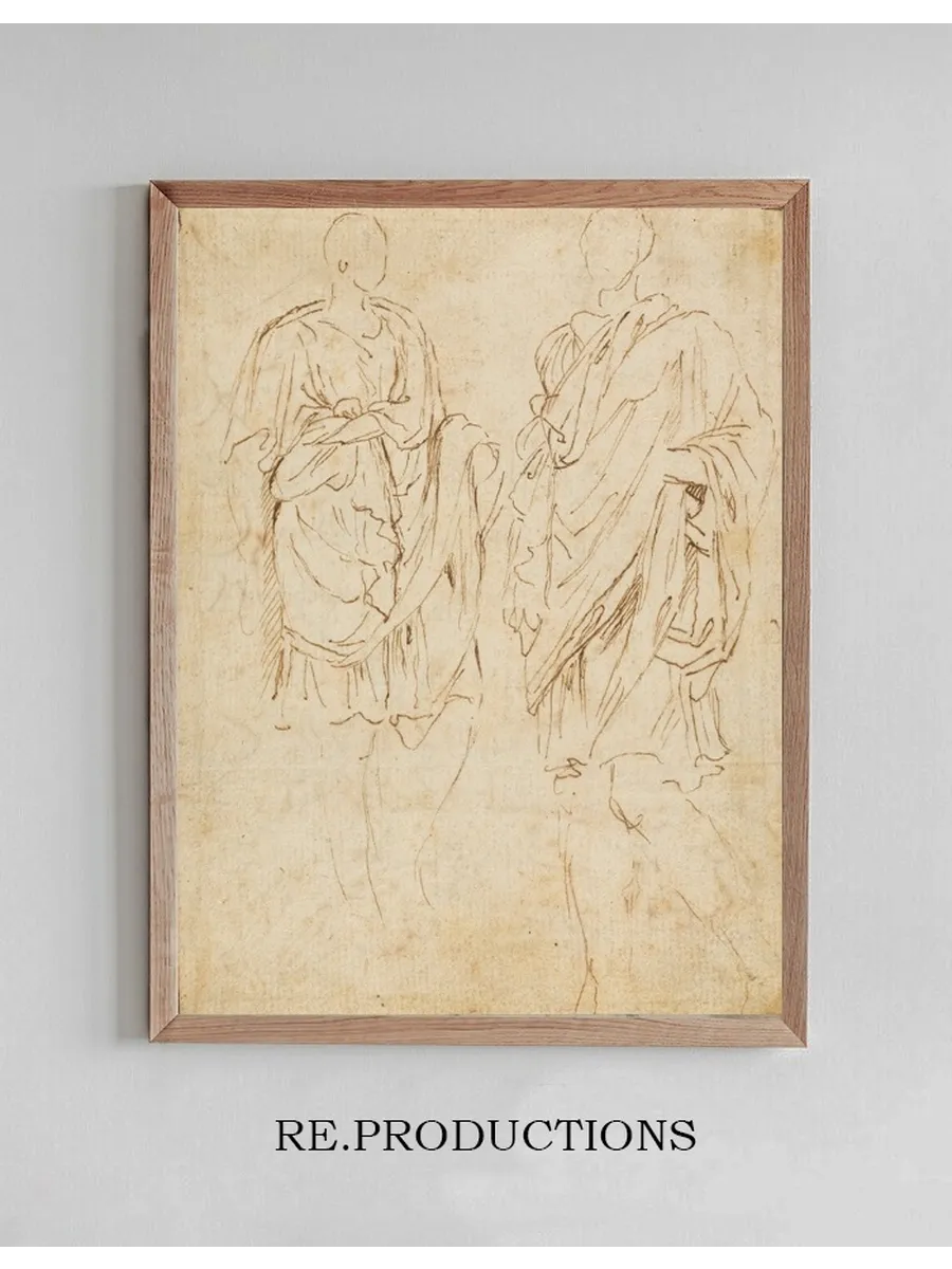 Two Studies of an Ancient Statue