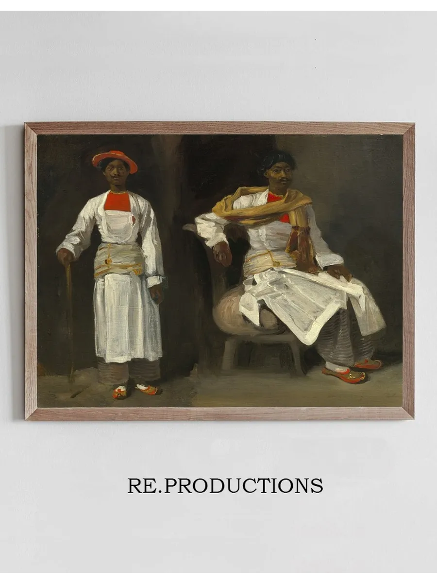 Two Studies of an Indian from Calcutta,seated and Standing