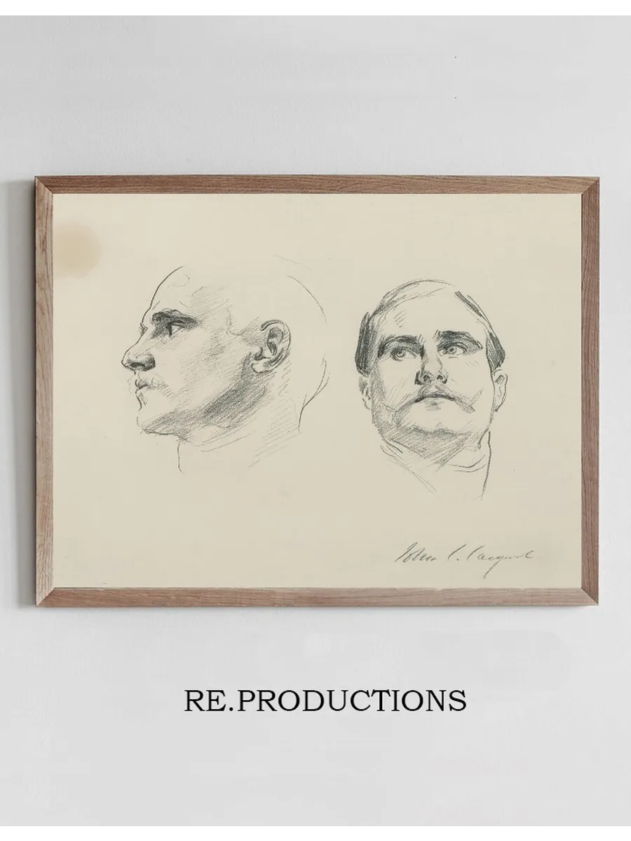 Two Studies of the Head of a Man
