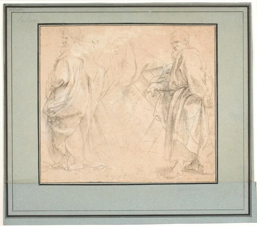 Two Drafts for the Apostle Andrew and a Study for Melchizedek