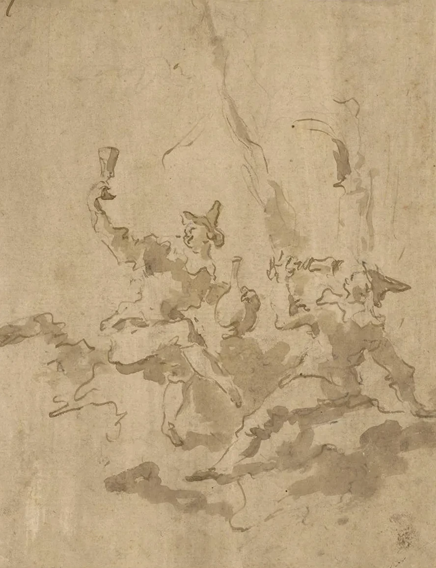 Two Drinking Men