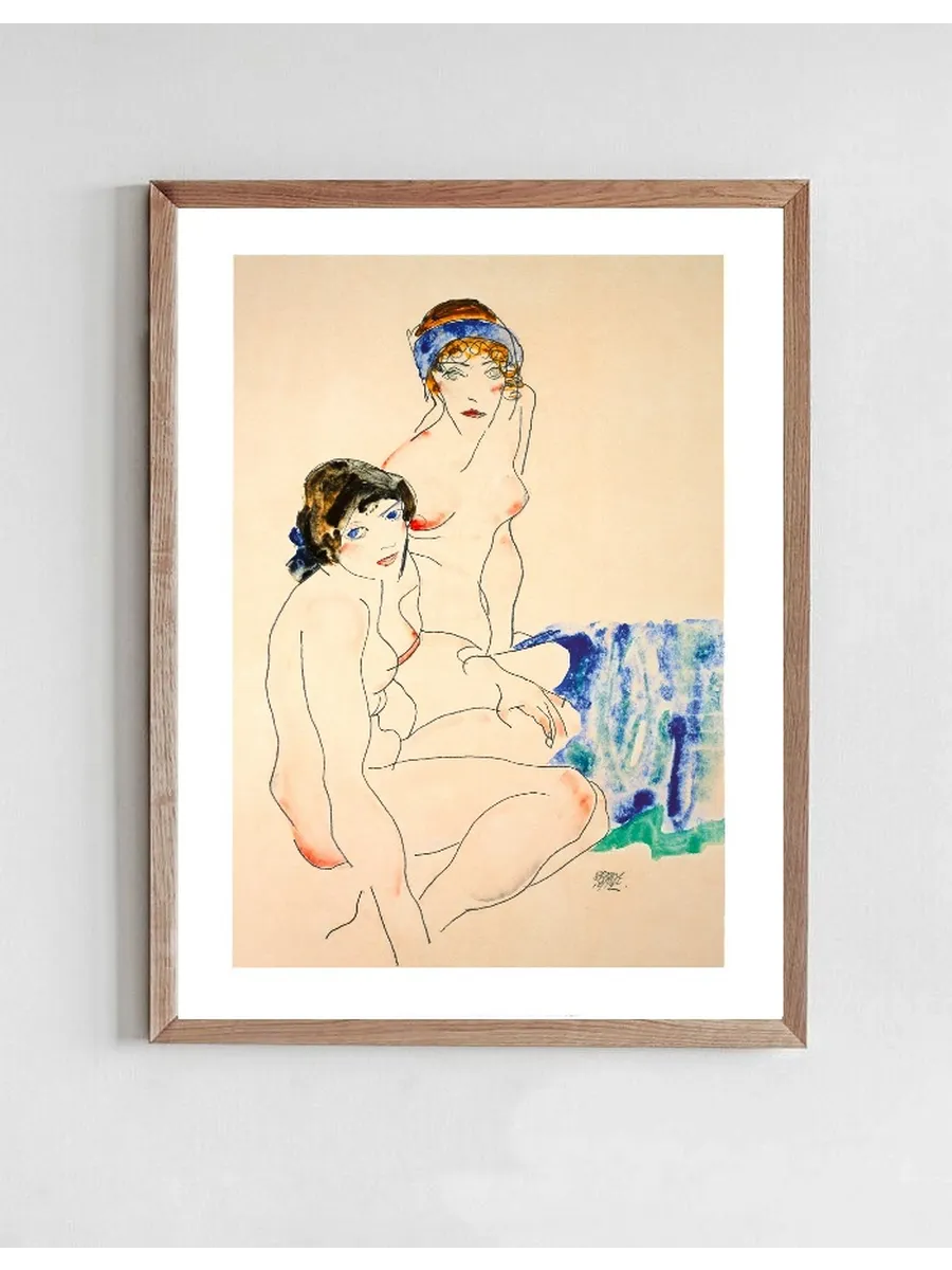 Two Female Nudes by the Water