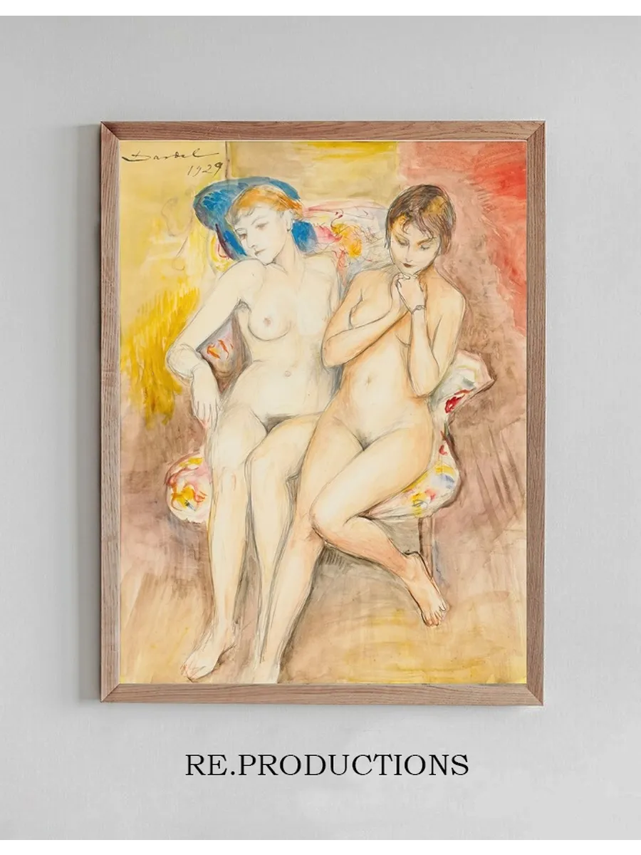 Two Girls in a Chair