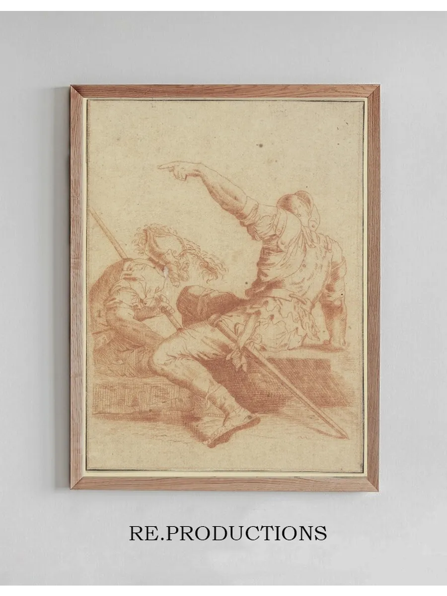 Two Sitting Soldiers