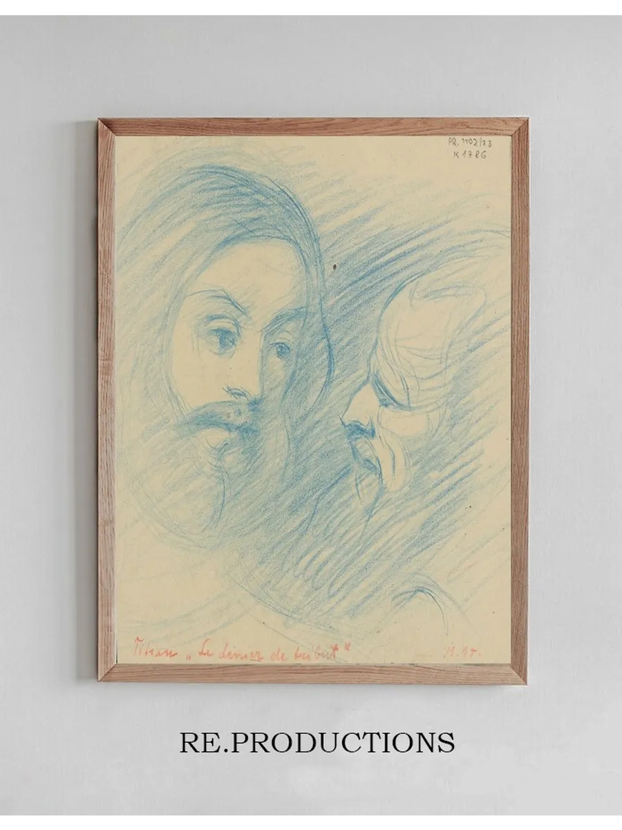 Two Studies of Titian's Heads