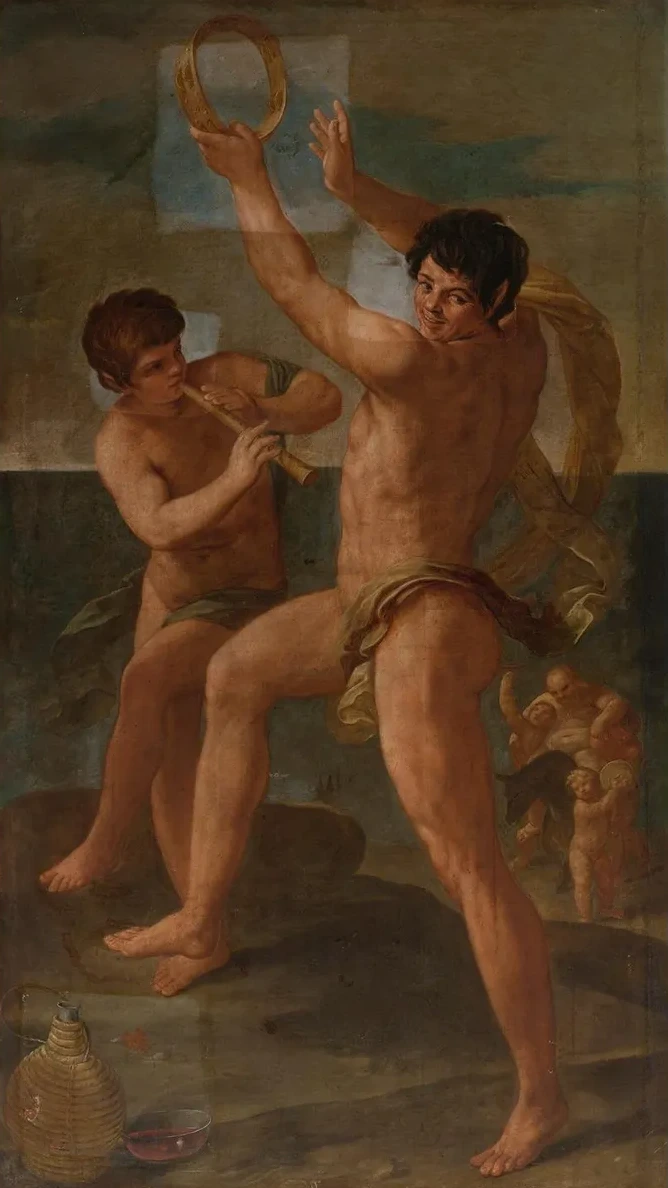 Twofauns In A Bacchic Dance