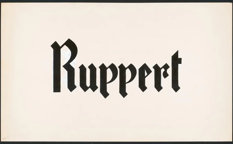 Typographical Studies for Ruppert Beer