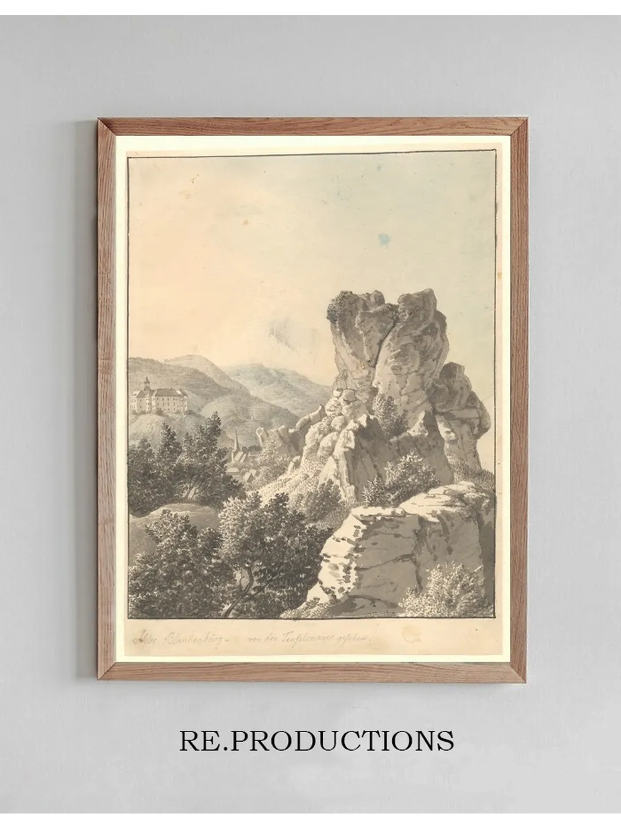Udsigt Ved Harzen, Fra Teufelsmauer Mod Schloss Blankenburg