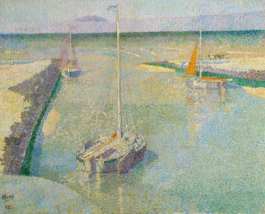 Uitmonding van den Rijn ou Le Port de Katwijk