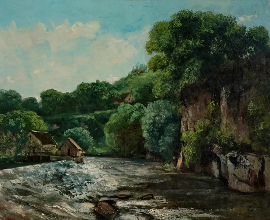 Un Barrage Pr's D Ornans, or L Cluse de la Loue