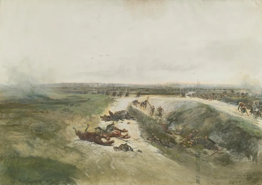 Une L offensive Militaire A Study For The Panorama Of The Battle Of Champigny
