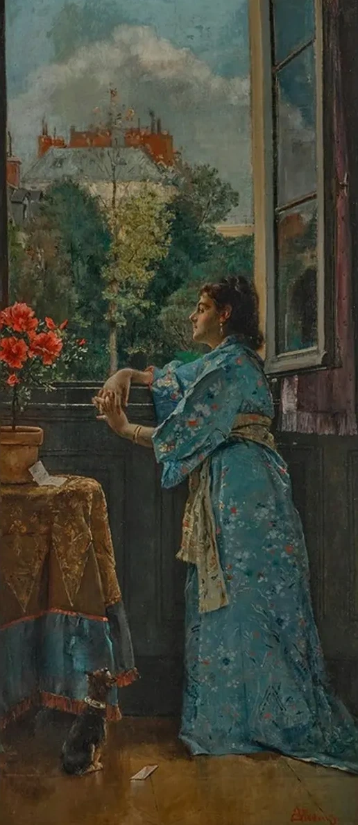 Une Femme Fen Tre
