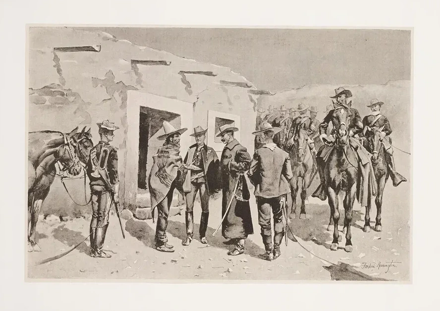 United States Cavalry Hunting for Garza on the Rio Grande