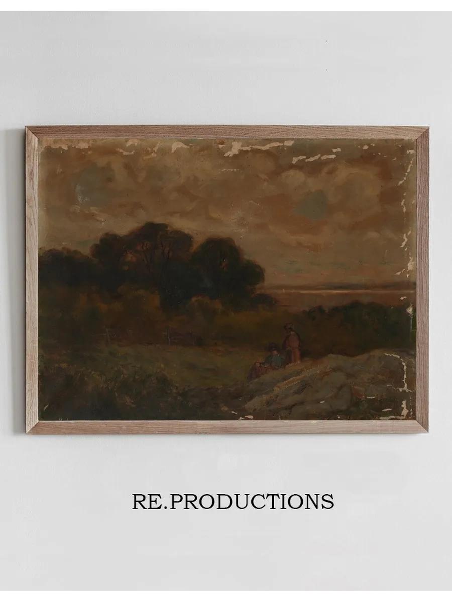 Untitled (Landscape with Two Women Reclining on Rocks)